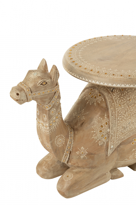 Masuta Camel, Lemn de Mango, Natur/Alb [5]