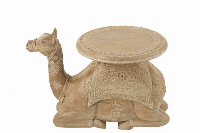 Masuta Camel, Lemn de Mango, Natur/Alb [3]
