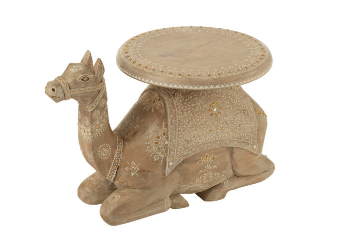Masuta Camel, Lemn de Mango, Natur/Alb [1]