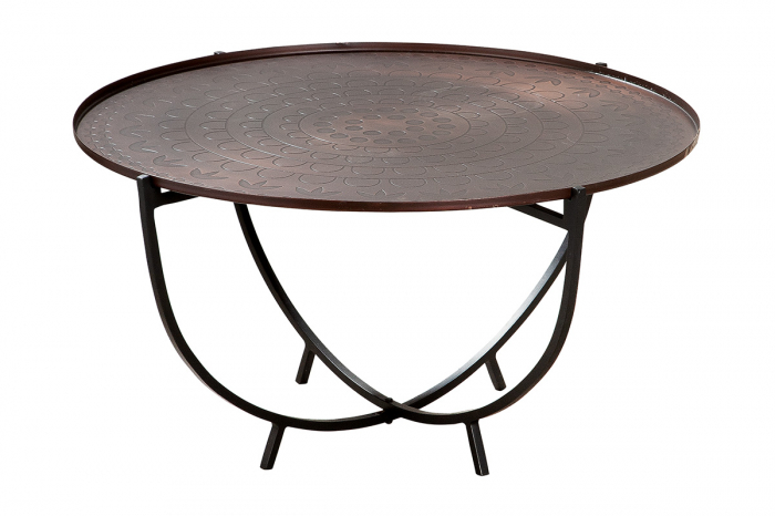 Masuta Chakki, Metal, Negru/Maro, 39 cm [2]