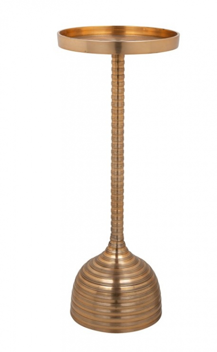 Masuta Coney, Metal, Auriu, 61x25x25 cm
