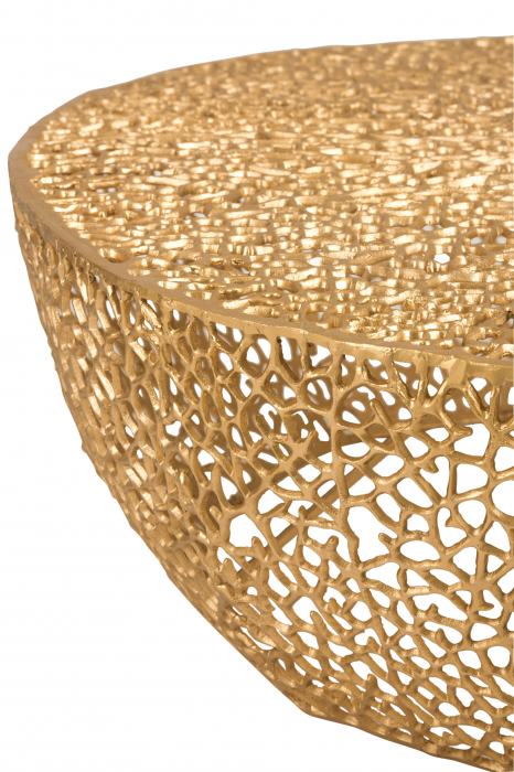 Masuta Coral, Aluminiu, Auriu, 115x114x31.5 cm [3]