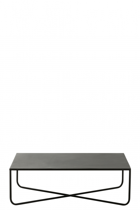 Masuta Cross, Metal, Negru, 100x60x32.5 cm [2]