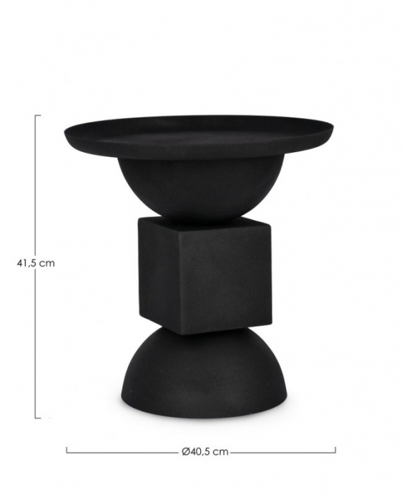 Masuta de cafea Alka, Negru D40.5 [2]