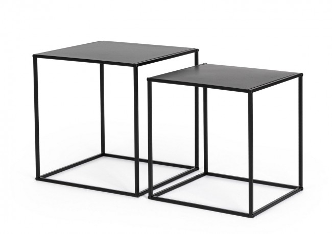 Masuta de Cafea, Alrik, Negru, Set2  [2]