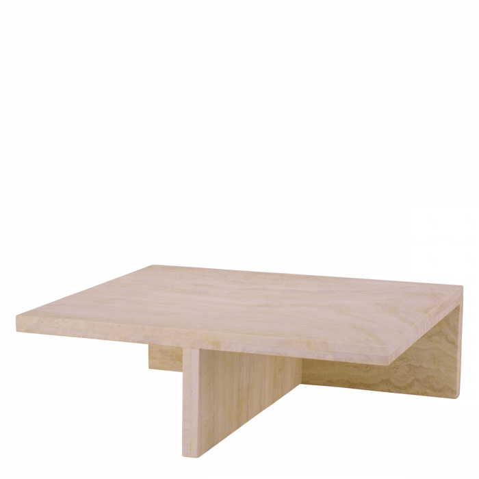 Măsuță de cafea, Amara Low travertin, Dims: L. 70 | W. 60 | H. 23.5  (CM) [3]