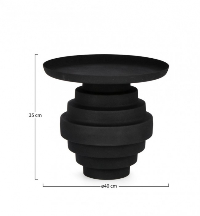Masuta de cafea Amba, Negru D40 [2]