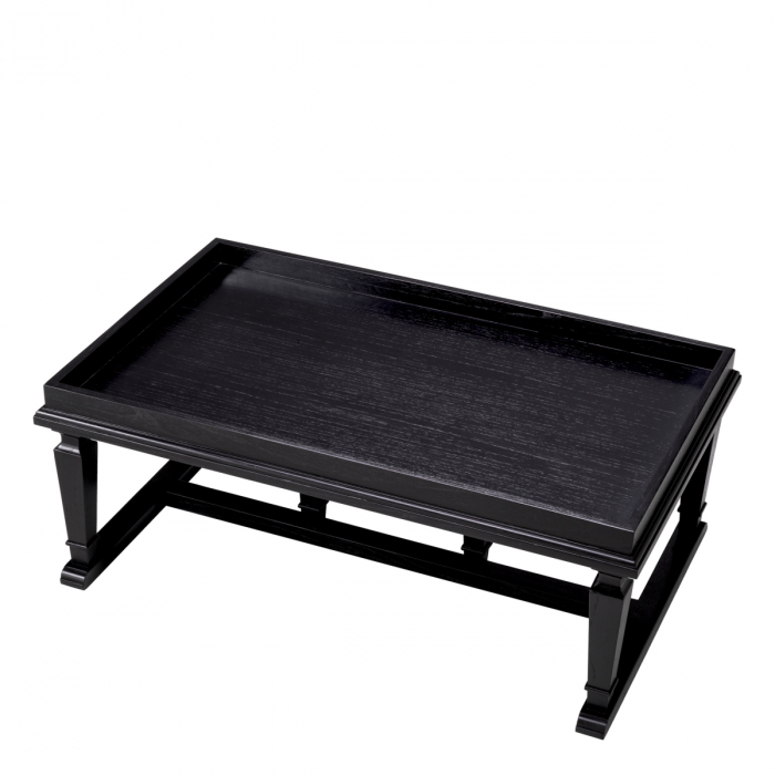 Măsuță de cafea, Americana, finisaj negru , Dims: L. 130 | W. 80 | H. 51  (CM) [3]