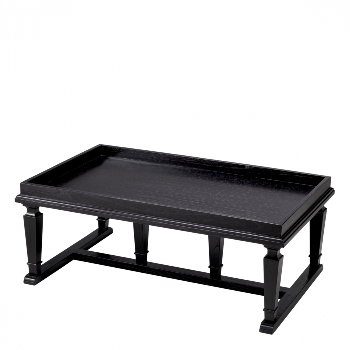 Măsuță de cafea, Americana, finisaj negru , Dims: L. 130 | W. 80 | H. 51  (CM) [5]