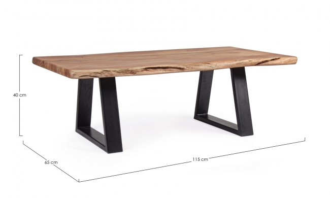Masuta de cafea Artur, Lemn, Maro, 116x65x40 cm  [2]