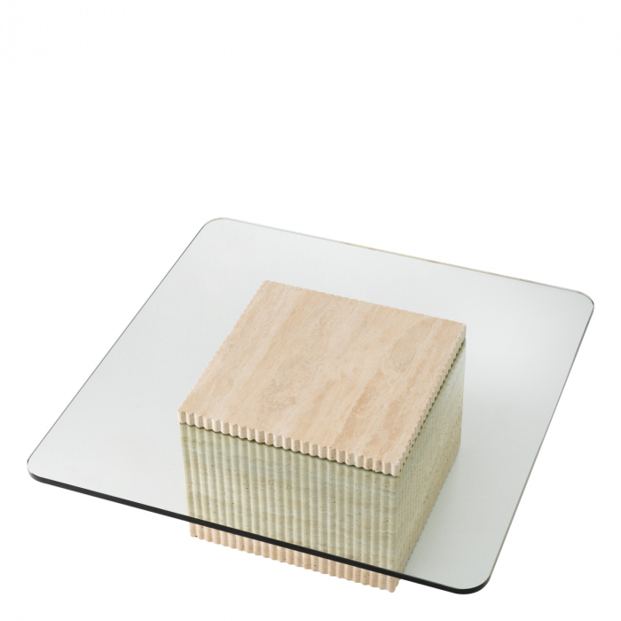 Măsuță de cafea, Brindisi travertin , Dims: L. 90 | W. 90 | H. 35  (CM) [3]