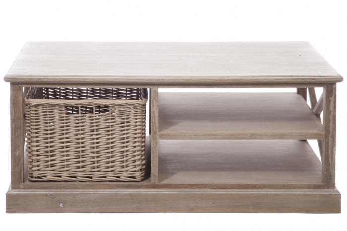 Masuta de cafea RH, Lemn, Natural, 120.2x69x50.5 cm [6]