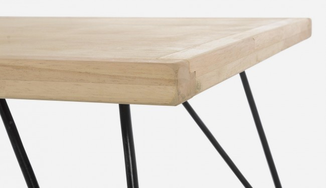 Masuta de cafea District, Lemn/Metal, Bej, 120x60x36 cm [4]