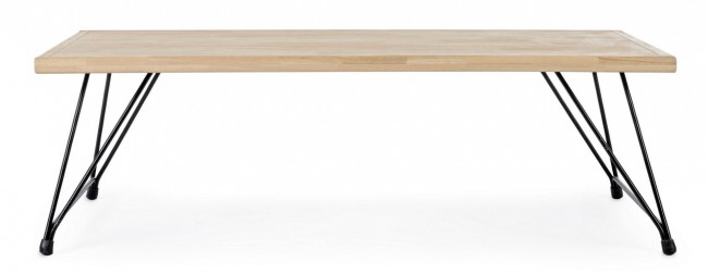 Masuta de cafea District, Lemn/Metal, Bej, 120x60x36 cm [3]