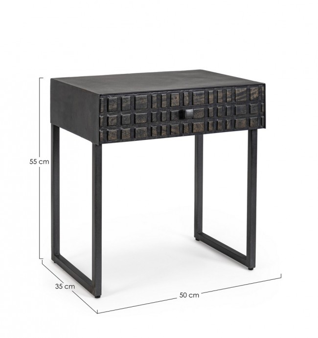 Masuta de cafea Dorset, Lemn, Maro, 50x35x55 cm [2]