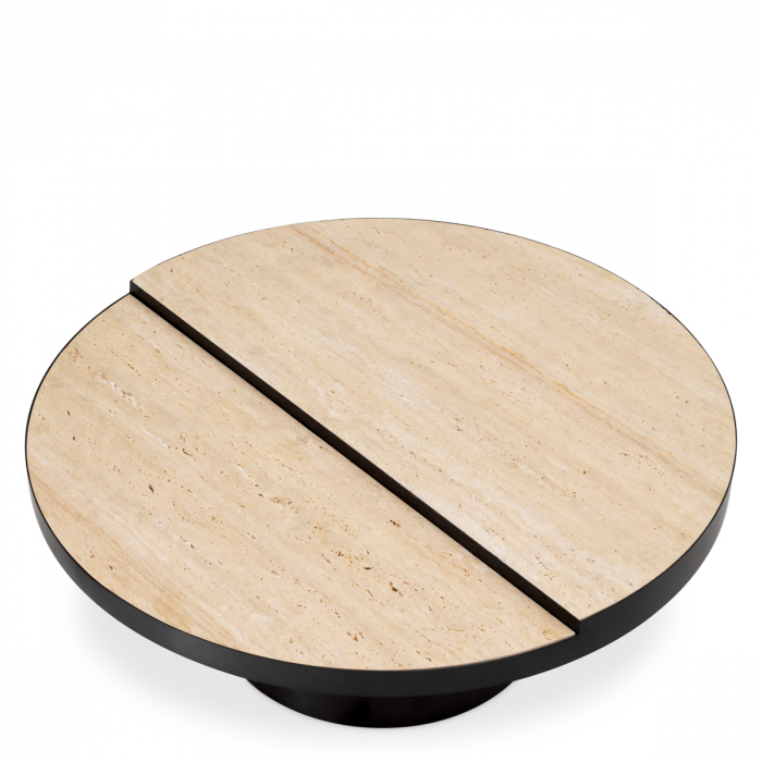 Măsuță de cafea, Excelsior travertin, finisaj bronz [2]