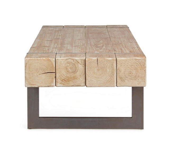 Masuta de cafea Garrett, Lemn, Maro, 120x60x40 cm  [4]