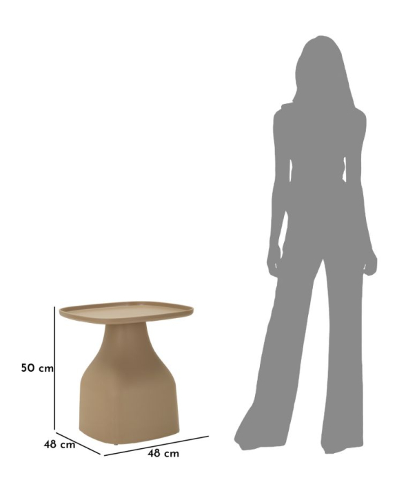 Masuta de cafea Gea gri 48x48x50 cm [7]