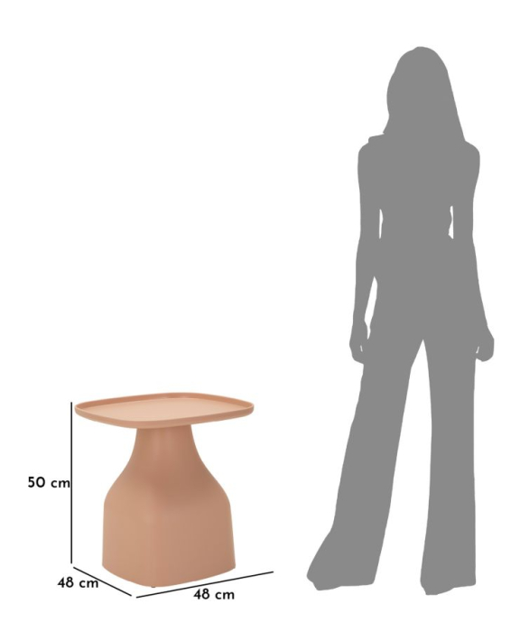 Masuta de cafea Gea roz 48x48x50 cm [7]