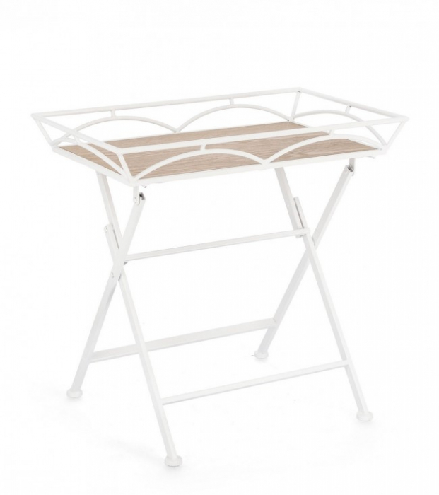 Masuta de cafea Guenda, Alb, 60 Cm [1]