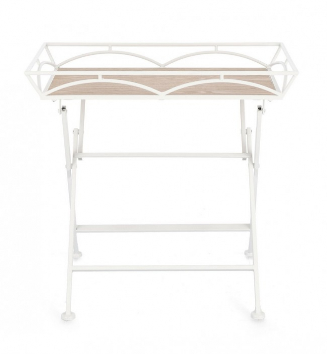 Masuta de cafea Guenda, Alb, 60 Cm [3]