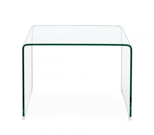 Masuta de cafea Iride, Sticla, Translucid, 60x60x43 cm  [3]
