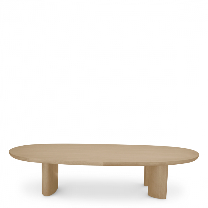 Măsuță de cafea, Lindner, furnir din stejar, natur, Dims: L. 168.5 | W. 86.5 | H. 35.5  (CM) [4]