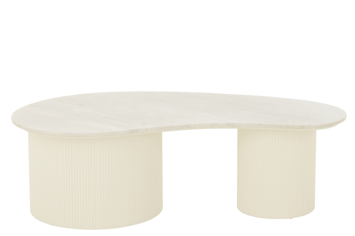 Masuta de cafea marmura/mdf, alba [3]