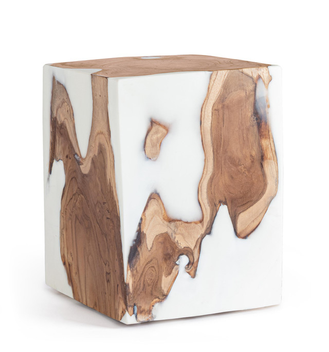 Masuta de cafea, Melty, Alb 30X30 [2]