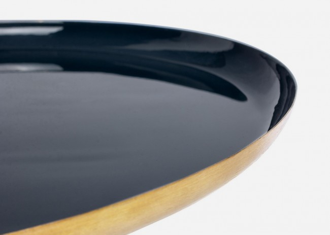 Masuta de cafea Nalima rotunda, Metal, Albastru, x40.5x45.5 cm [4]