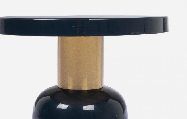 Masuta de cafea Nalima rotunda, Metal, Bleumaren, x41x41 cm [5]