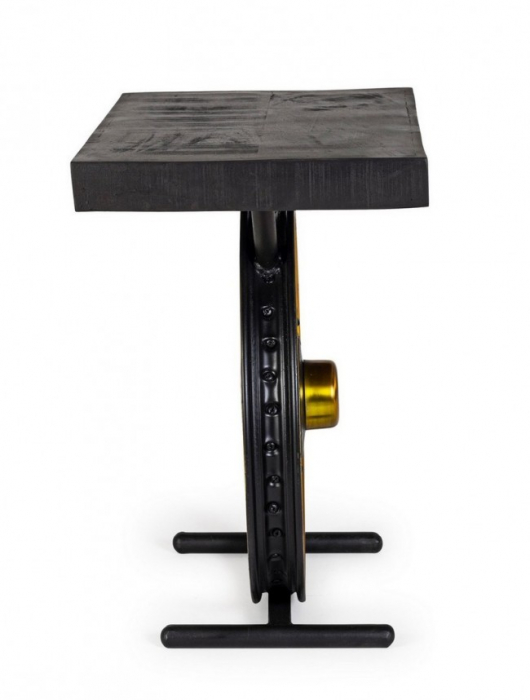 Masuta de cafea Road, Lemn, Negru, 60x35x53 cm [5]