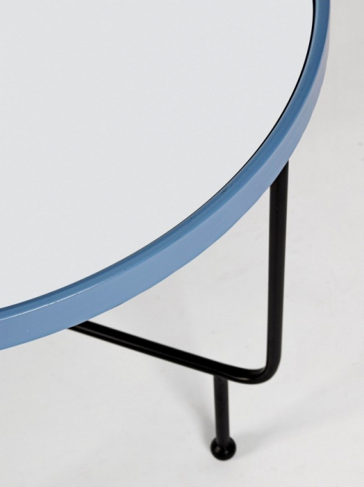 Masuta de cafea rotunda Painter, Otel, Maro, 58.5x58.5x51 cm [4]
