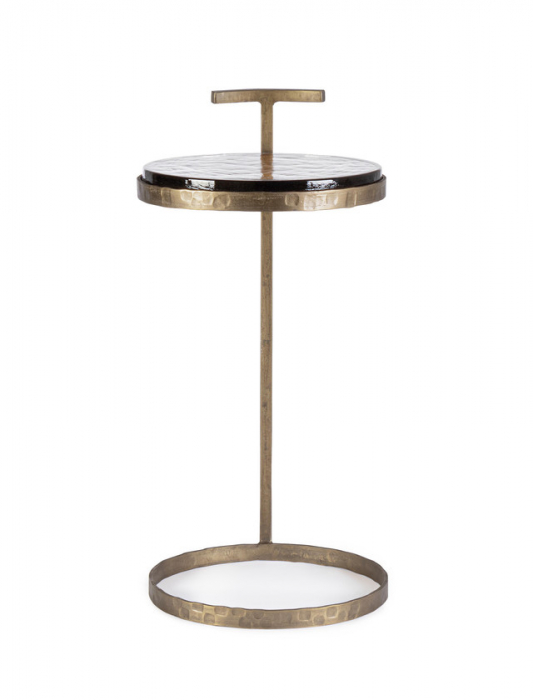 Masuta de cafea, rotunda, Zayla, Alama, H64 [2]