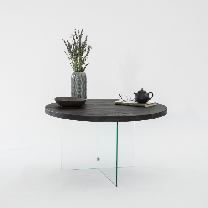 Masuta de cafea Serenity - Antracit Transparent