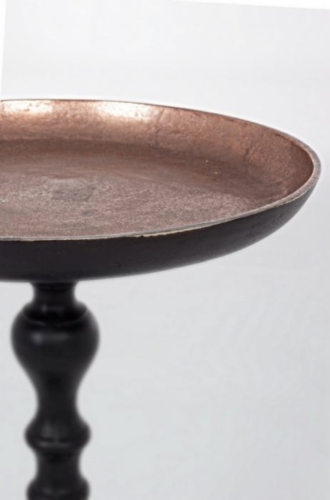 Masuta de cafea Tahin, Aluminiu, Negru-Auriu, 39x57 cm [4]