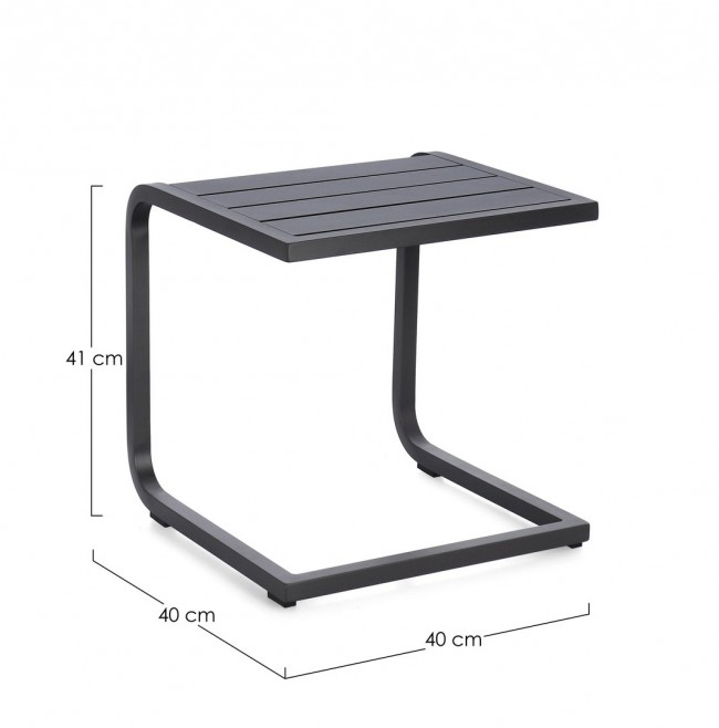 Masuta de cafea Taylor Gri Inchis 40X40 [2]
