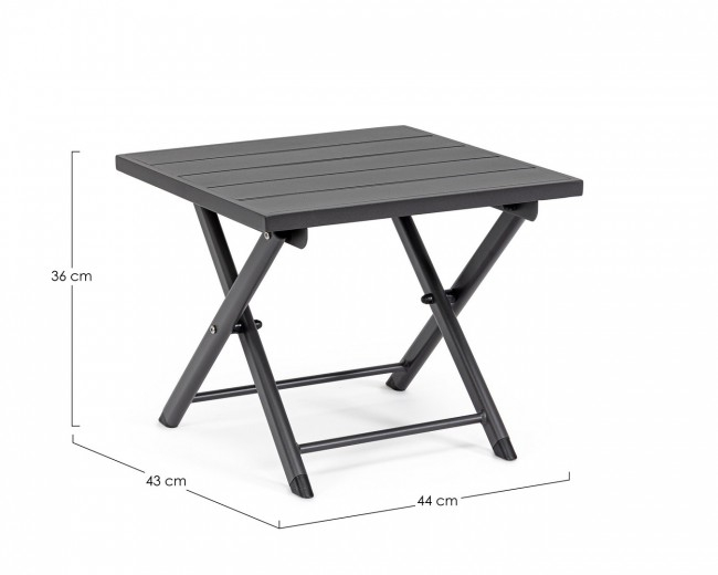 Masuta de cafea Taylor Gri Inchis 44X43 [2]