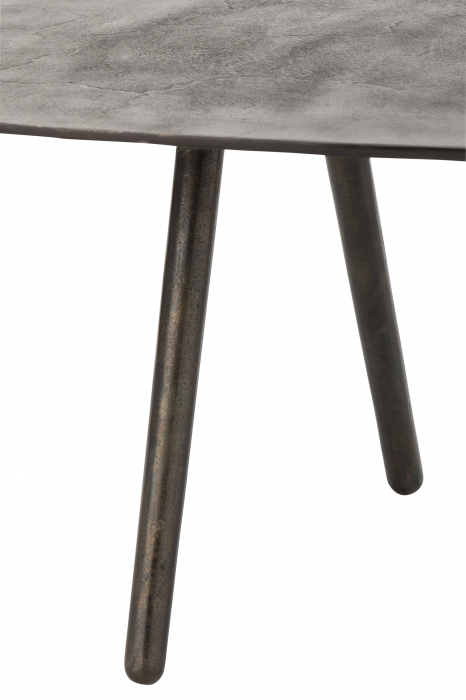 Masuta Drop, Metal, Negru, 120x76x36 cm [2]