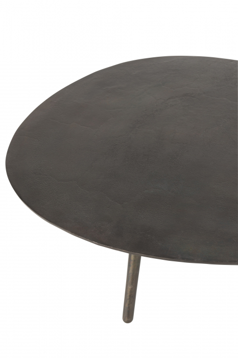 Masuta Drop, Metal, Negru, 120x76x36 cm [4]
