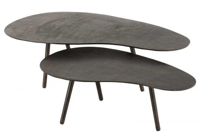 Masuta Drop, Metal, Negru, 120x76x36 cm [5]