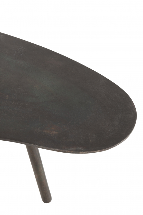 Masuta Drop, Metal, Negru, 90x56x32 cm [4]