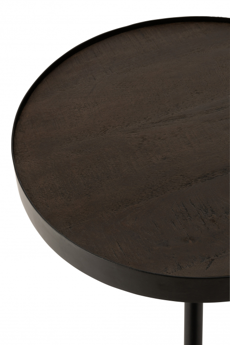 Masuta Fien , Lemn/Metal, Maro, 46x46x43 cm [3]