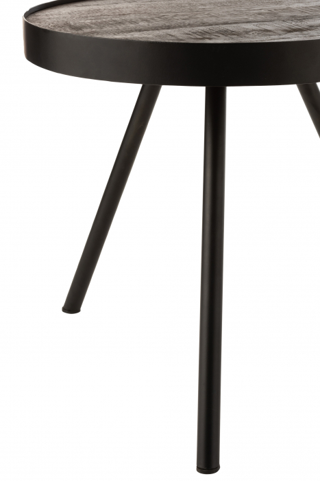 Masuta Fien , Lemn/Metal, Maro, 46x46x43 cm [2]