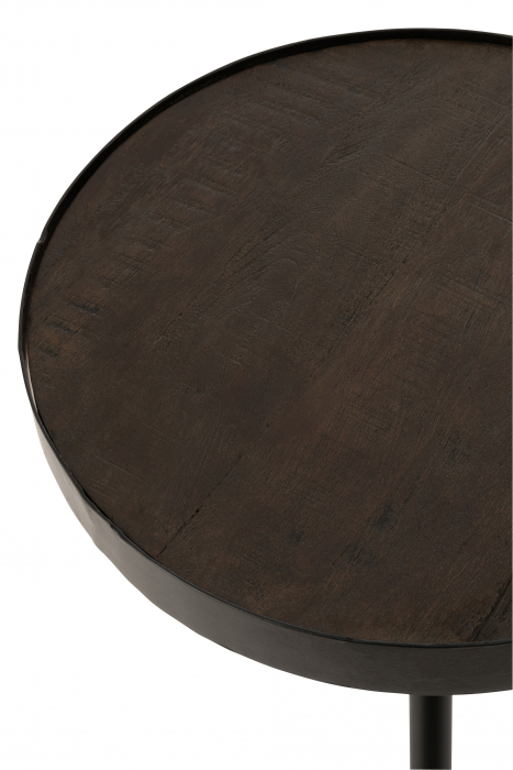 Masuta Fien, Lemn/Metal, Maro, 50x50x48 cm [3]
