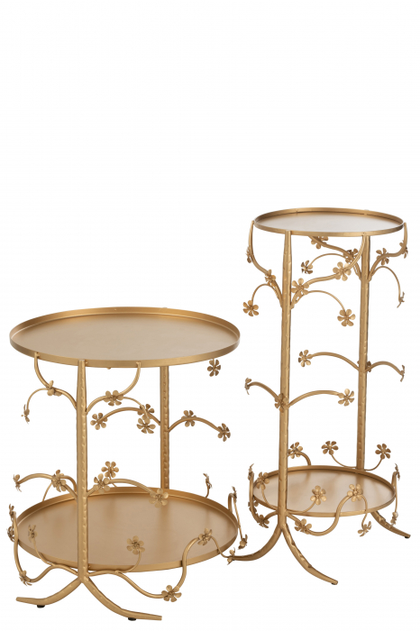 Masuta Gold, Metal, Auriu, 32x30x70 cm [3]