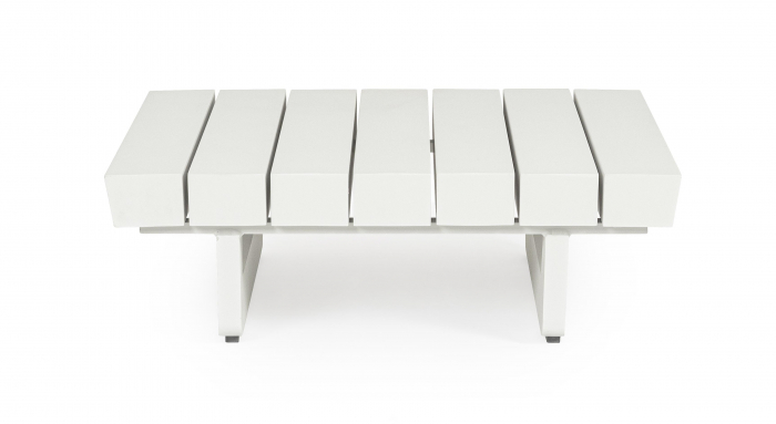 Masuta Infinity, Aluminiu/Poliester, Alb, 73,5x73,5x24 cm [6]