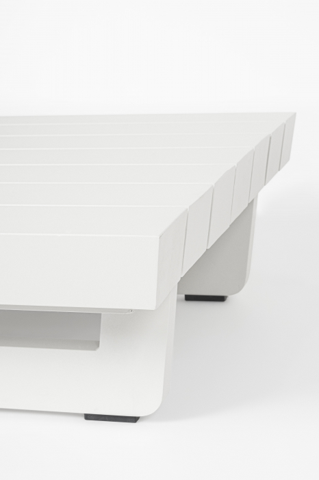 Masuta Infinity, Aluminiu/Poliester, Alb, 73,5x73,5x24 cm [3]