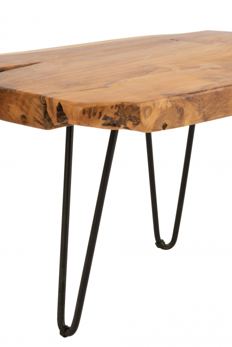 Masuta Irregular, Lemn, Maro, 60x40x50 cm [2]