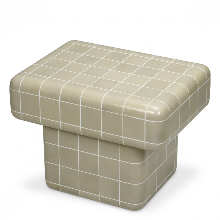 Masuta laterala de exterior, Mateo gri deschis, Dimensiuni: L. 45 | W. 60 | H. 45.5   [4]